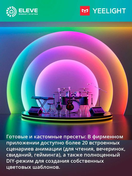 Умная светодиодная LED-лента Yeelight D1 (5 м - 10м - 20м) Matter
