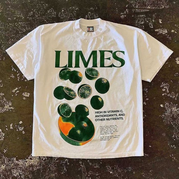 Винтажная оверсайз-футболка Giant "LIMES"
