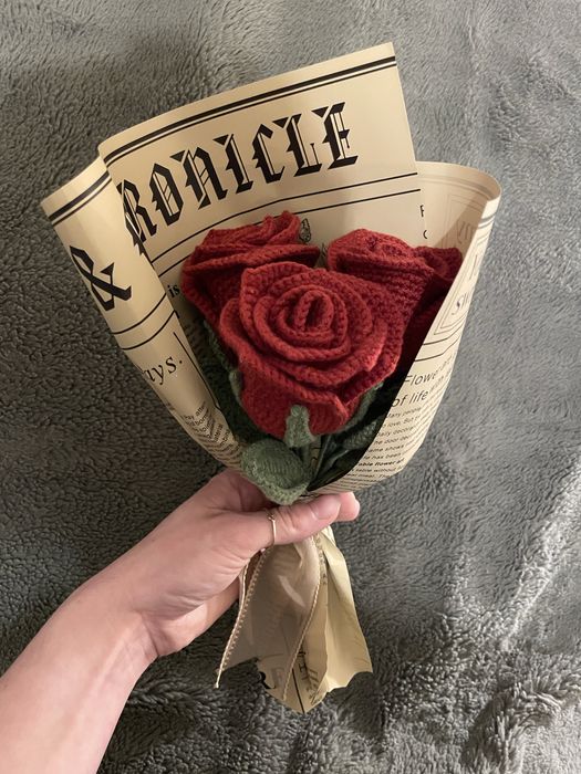 Trandafiri croșetați handmade