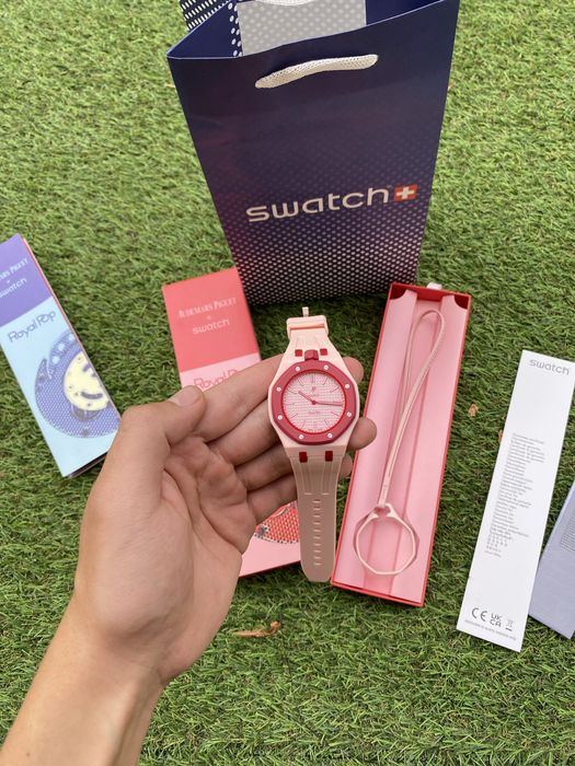 Ap X Swatch royal pop Otto Rosso Full Box