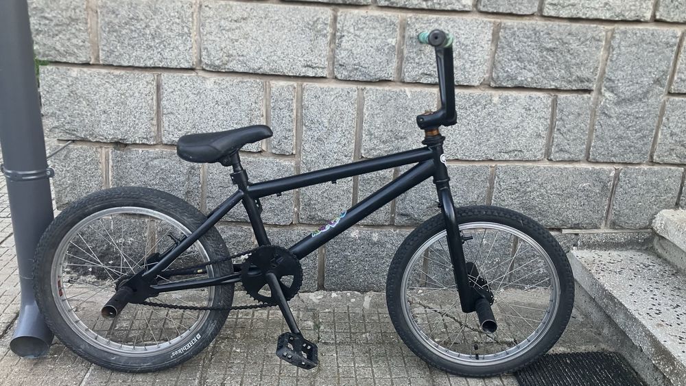 BMX 20” Custom black matte/ детски велосипед - стегнат, готов за каране