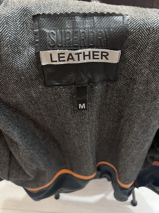 Geaca din piele naturala SUPERDRY