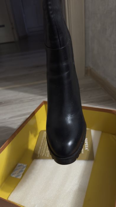 Сапоги зимние, на каблуке