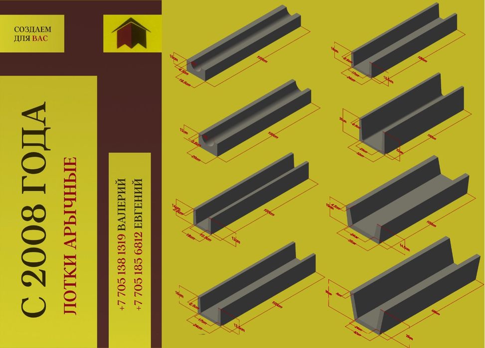 Лотки орычные  водоотводы