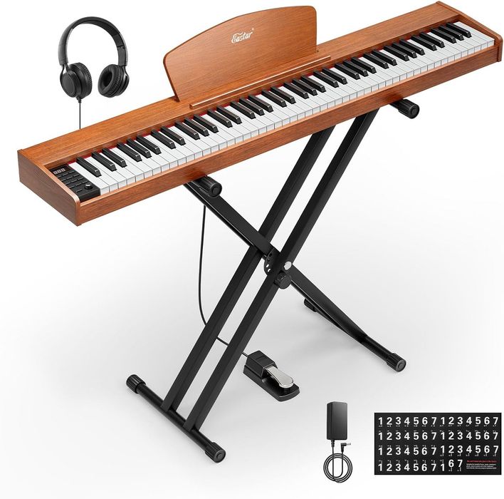 Преносимо дигитално пиано Eastar EP-80 Brown