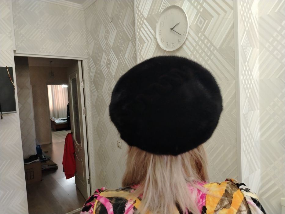 Норка шапка женская