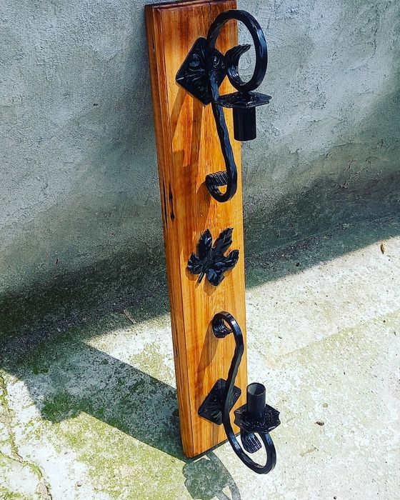 Битови полилеи от ковано желязо и дърво