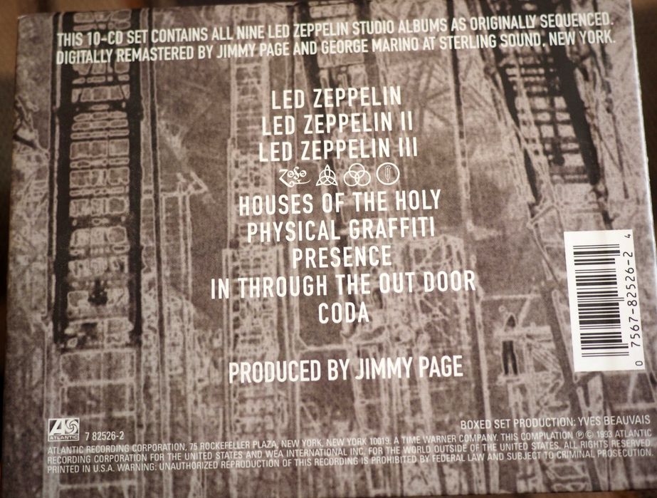 Led Zeppelin - Коробка компакт дисков