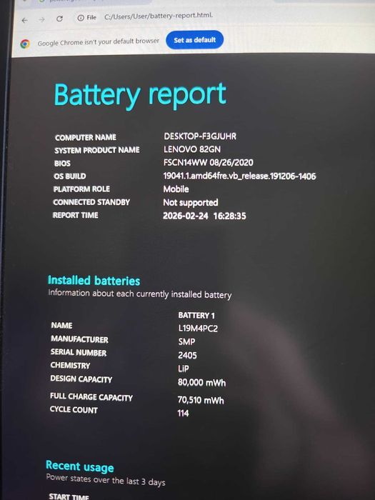 Laptop Legion 5 17ARH05H 17" Ryzen 5 4600H 2060 16GB RAM 1TB SSD