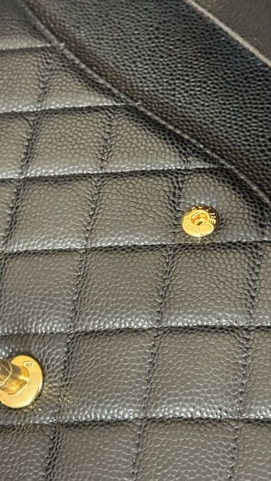 Poseta Chanel Large classic Caviar - full box/piele naturala/33 cm