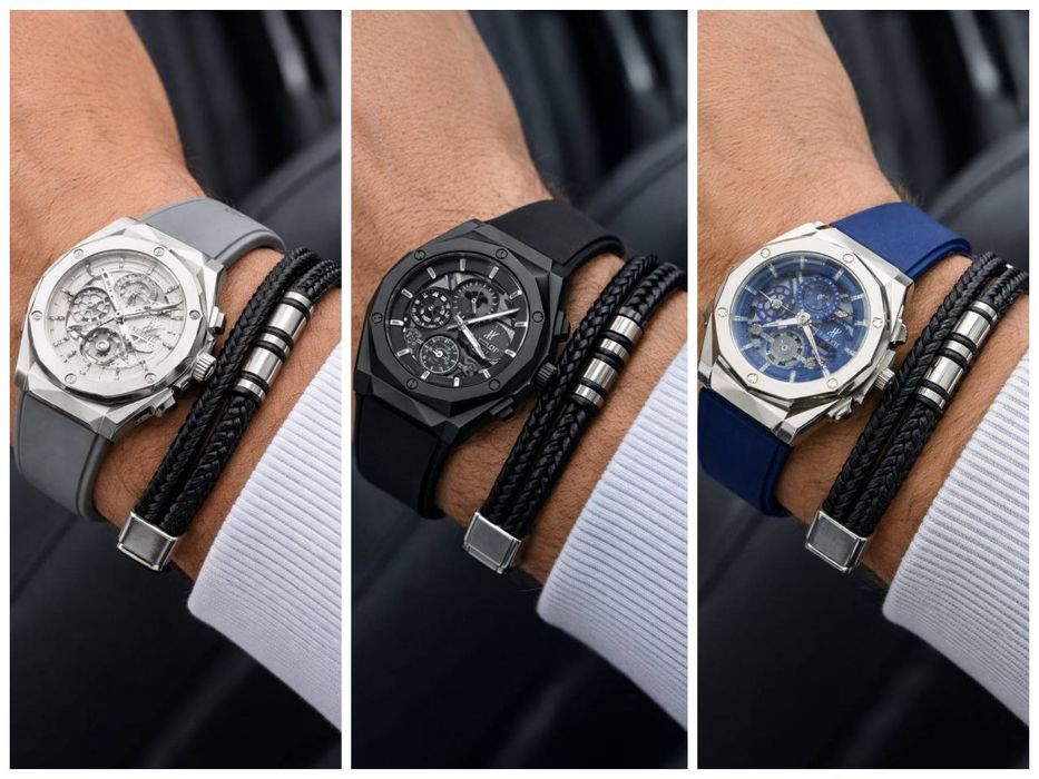 Hublot soat+Magnit koja braslet