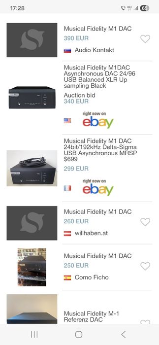 Musical Fidelity M1 DAC si M1 CDT cd player