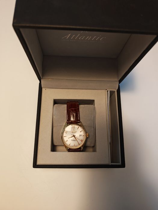 Ceas Atlantic Worldmaster Automatic - Art Deco - Elvețian - Full Set (cutie + certificat garanție)