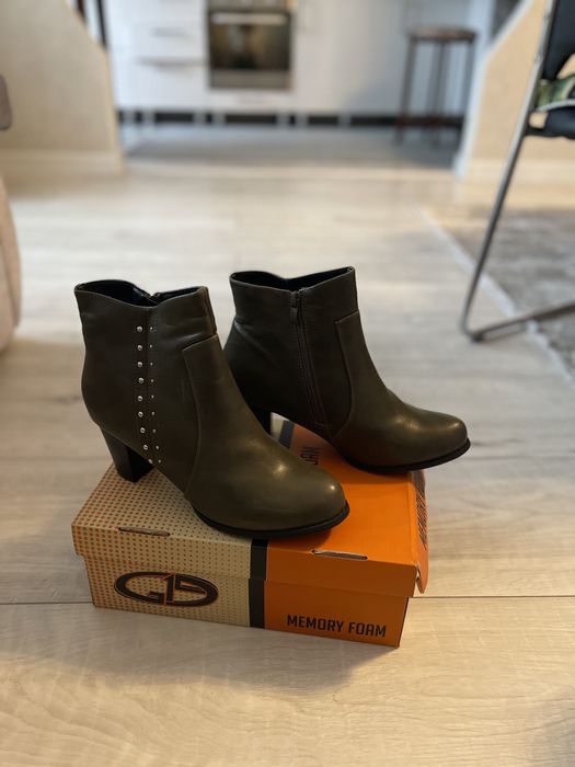 Кожаные полусапожки