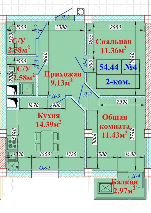 Тошкент, м. Максим Горький новостройка