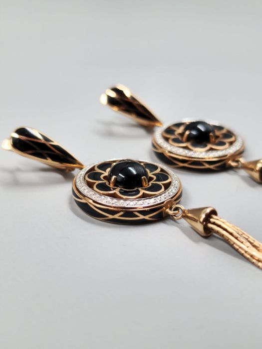 Золотой комплект с брилтянтами