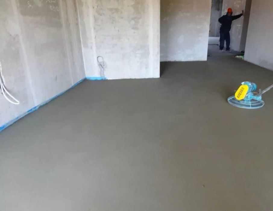 Полусухая стяжка с немецким оборудованием.