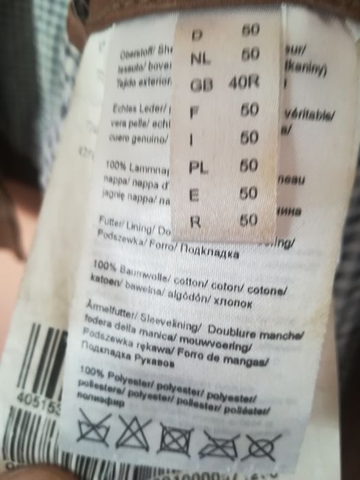 Geaca piele bărbați Trapper mărimea 50