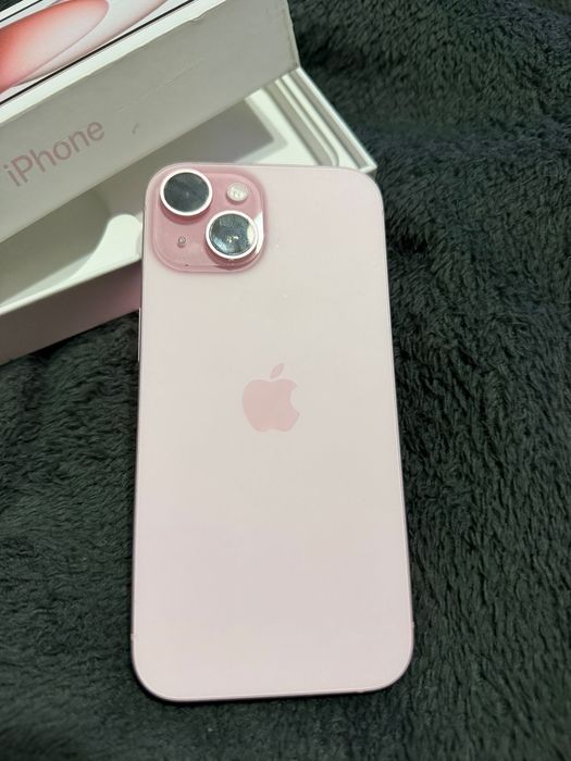 IPHONE 15 ROZ,  sanatate baterie 100% 128 GB