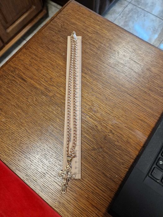 Мъжки Зланет Синджир Бисмарк с Кръст.