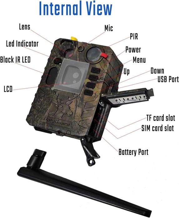 Camera de Vanatoare Bolyguard BG410 MS 37MP, 4K GSM, Night Vision