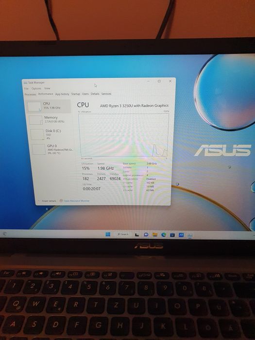 ASUS VivoBook D515D, Ryzen 3, SSD 512GB, 8GB RAM