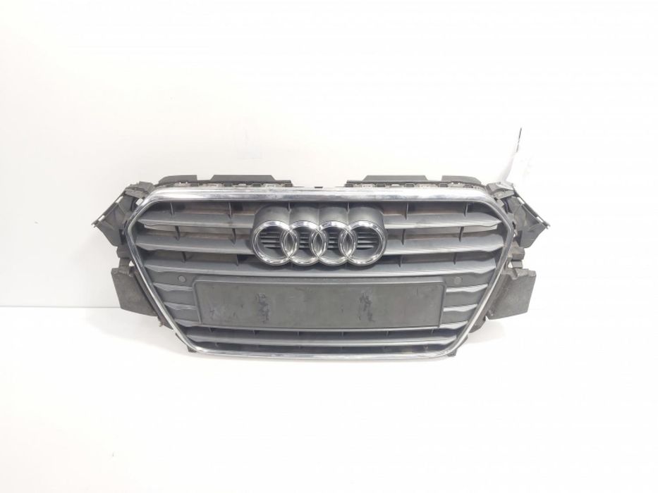 Grila bara fata centrala cu sigla si loc de senzori, cod 8K0807233G, Audi A4 Avant (8K5, B8)