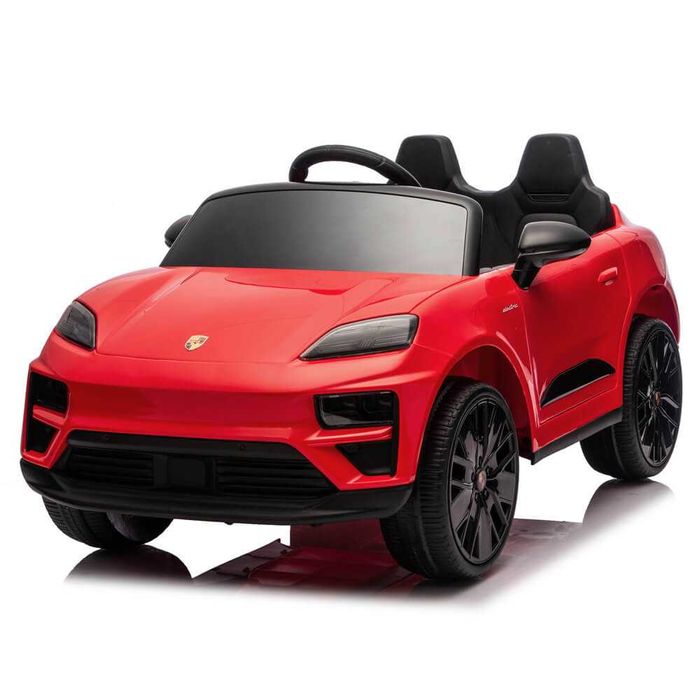 Masinuta electrica pentru copii  Porsche Macan Turbo rosie, plus nr auto personalizat CADOU
