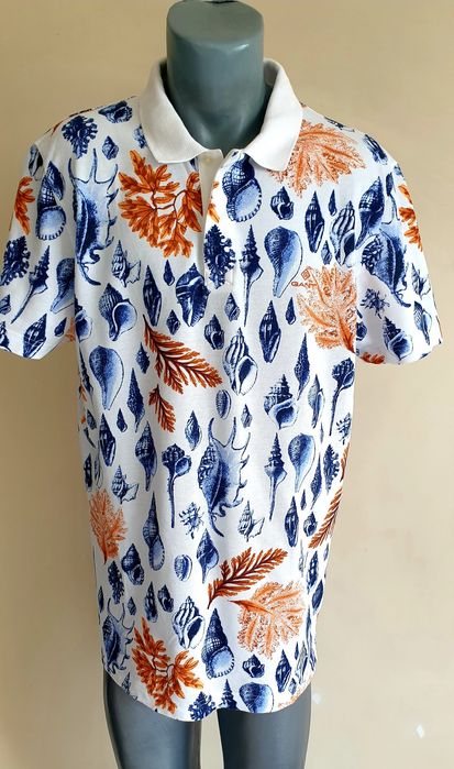 GANT Pique  Cotton Size XL НОВО! ОРИГИНАЛ! Мъжка Тениска!
