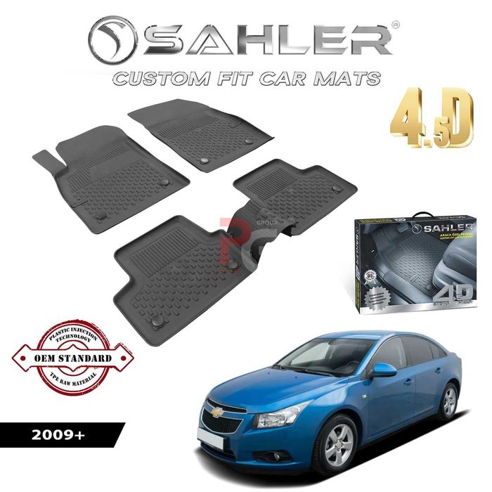 Гумени стелки за Chevrolet Cruze / шевроле круз / 2009+ / тип леген / висок борд