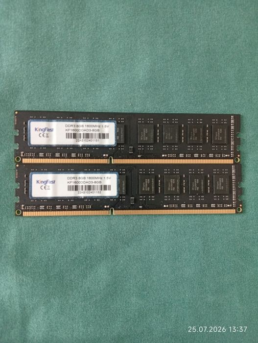Kit memorii PC KINGFAST 16Gb DDR3, 1600 MHz, Noi,