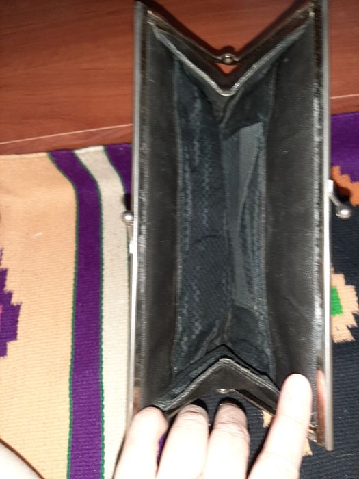 Кожаный клатч советских времен