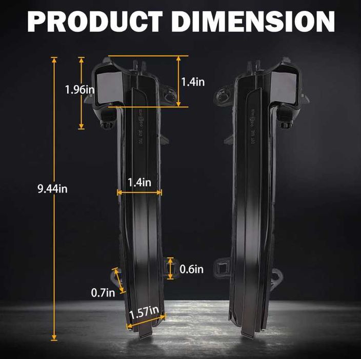 Бягащи мигачи за огледало за BMW F30 / F20