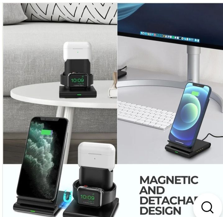 Încărcător wireless 3-in-1