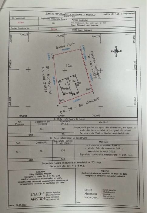 Vilă spațioasă 205mp - vedere la brațul Borcea - curte 700mp