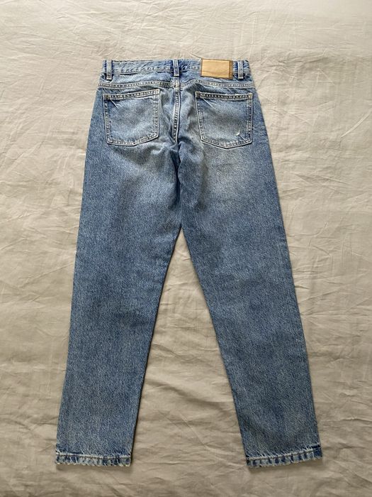 Голубые прямые джинсы Zara