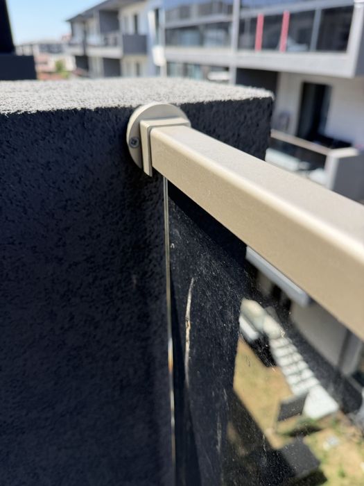 Donez Balustrada sticla securizata fumurie profil aluminiu 3.17m complet accesorizata