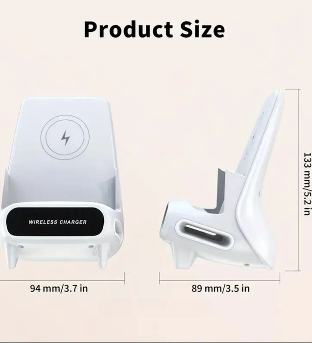 Безжично зарядно за телефон и таблет