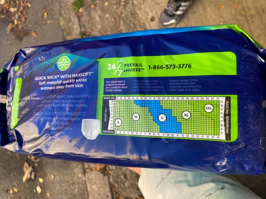 Pampers prevail adulti