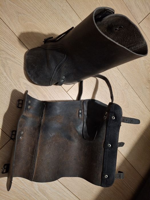 Jambiere, ghetre piele militare moto echitatie