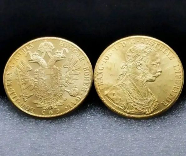 Moneda placate cu aur de 14k