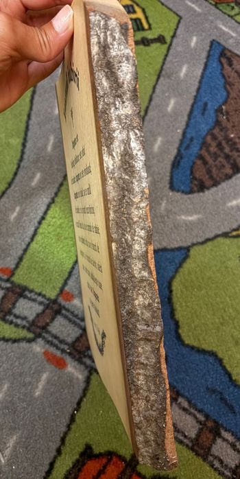 Aplice lemn cu scoarță perete iubire