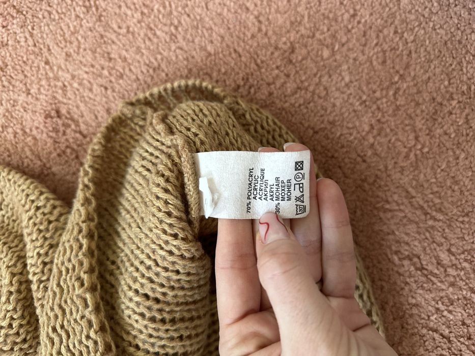 Pulover maro mohair S