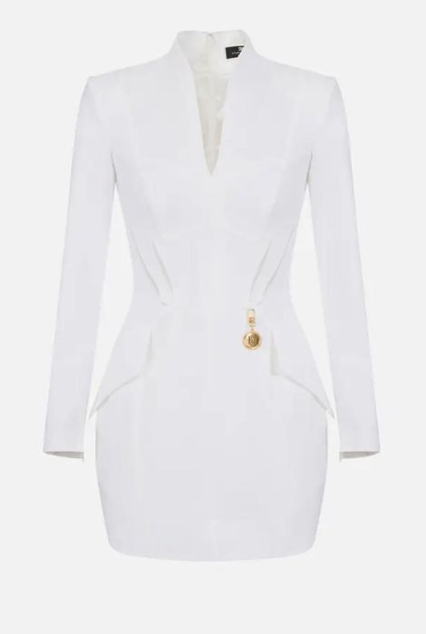 Рокля Elisabetta Franchi, бяла 40 IT - S размер