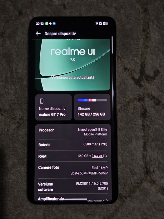 Smartphone Realme GT7 PRO 256GB, 12GB RAM
