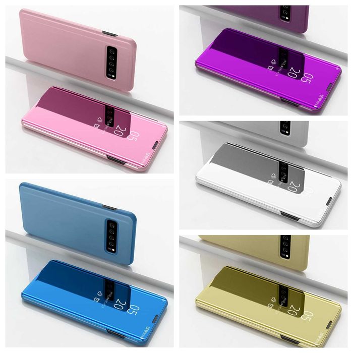 Husa Flip Stand Clear View pentru Samsung Galaxy S10
