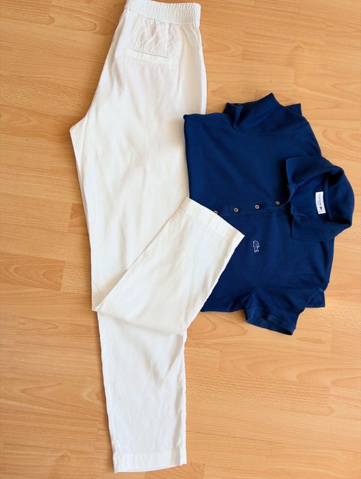 Lacoste дамска поло блуза и Marccain ленен панталон