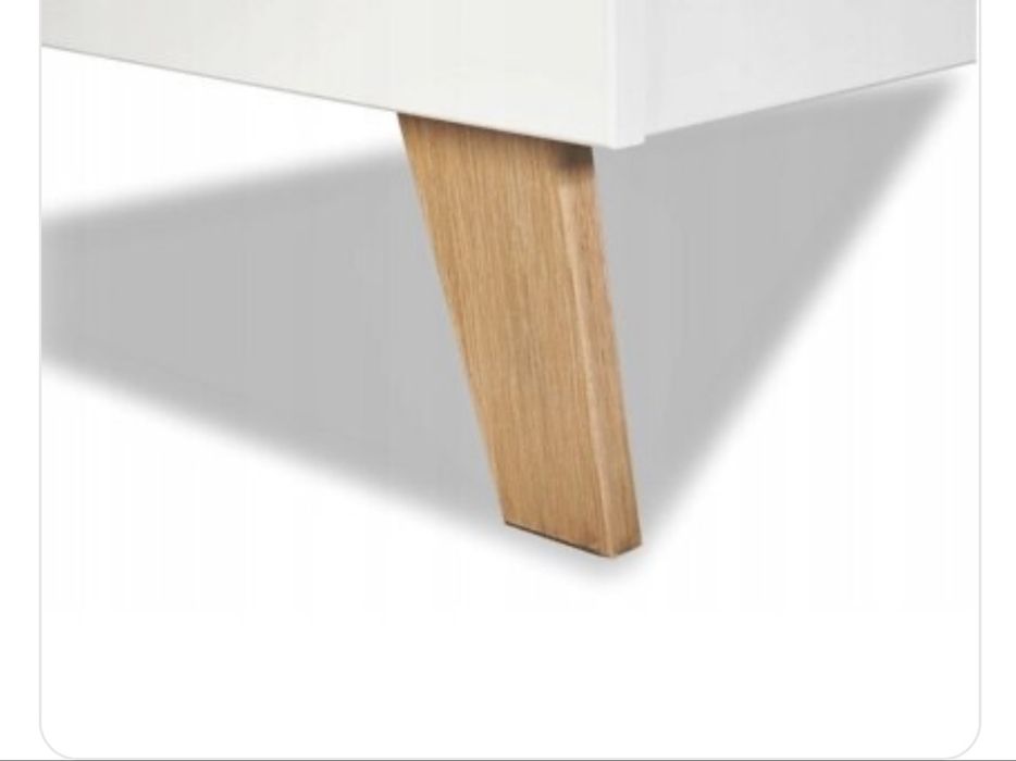 Patut lemn copii Klups Noah, Alb +cadou saltea