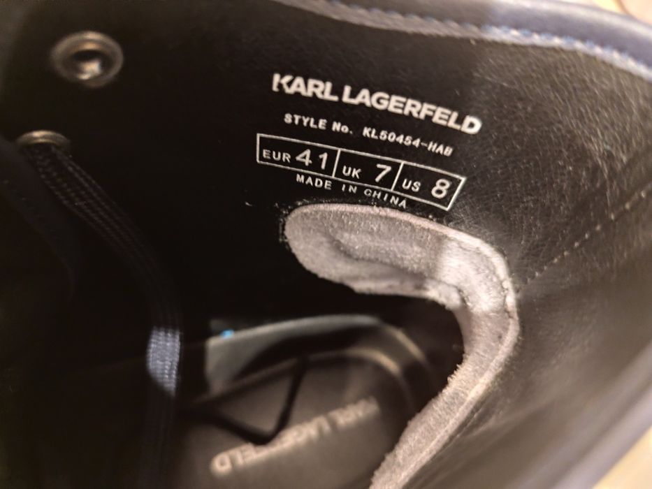 Karl Lagerfeld sneackers high navy blue 41