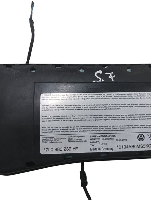 Airbag Scaun Stanga Fata Volkswagen Touareg 7La, 7L6, 7L7 2002 - 2013